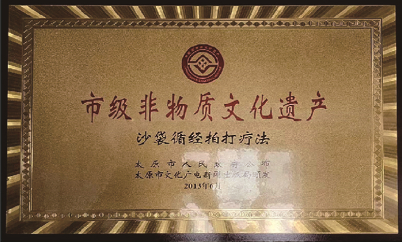市级非物质文化遗产-沙袋循经拍打疗法